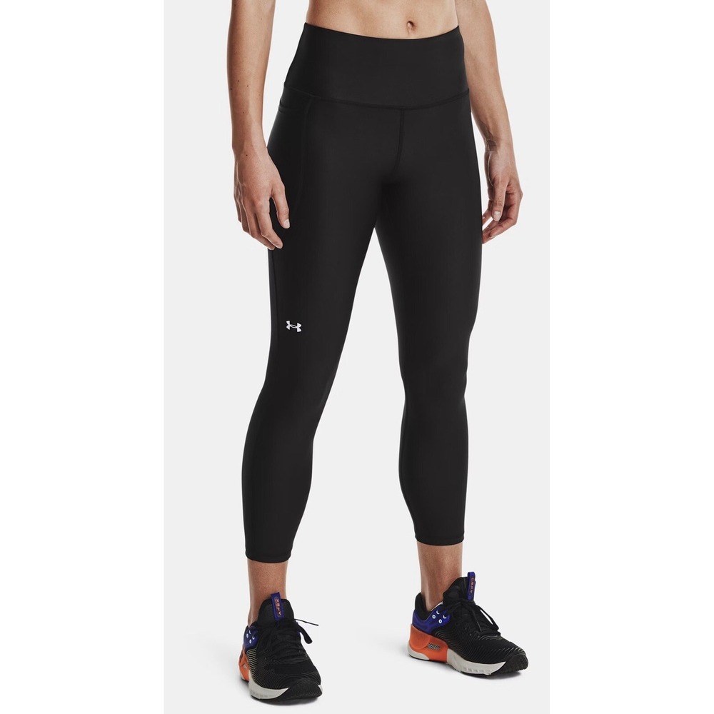 Under Armour Heatgear Armour Hi-Rise Womens Ankle Legging Black Size Small